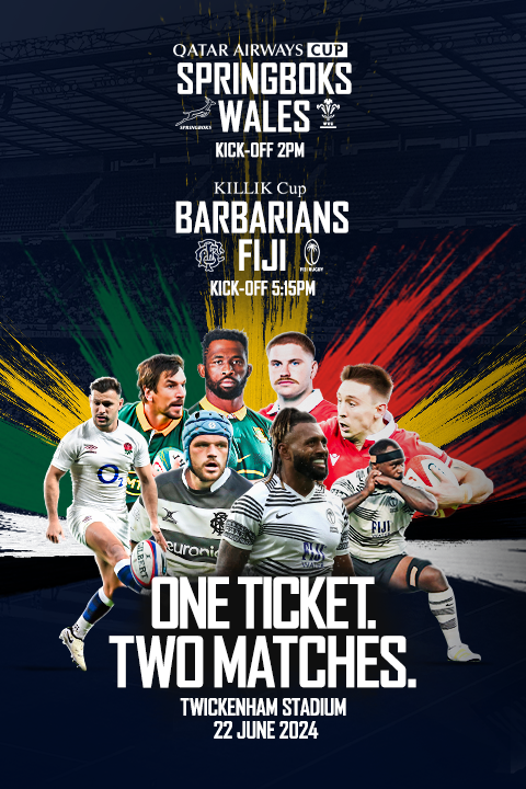 Double Header - South Africa vs Wales & Barbarians vs Fiji Poster