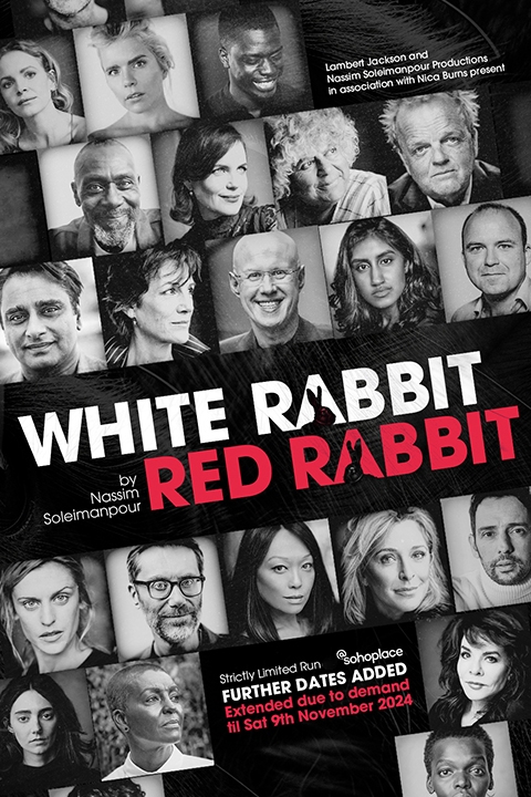 White Rabbit Red Rabbit Poster