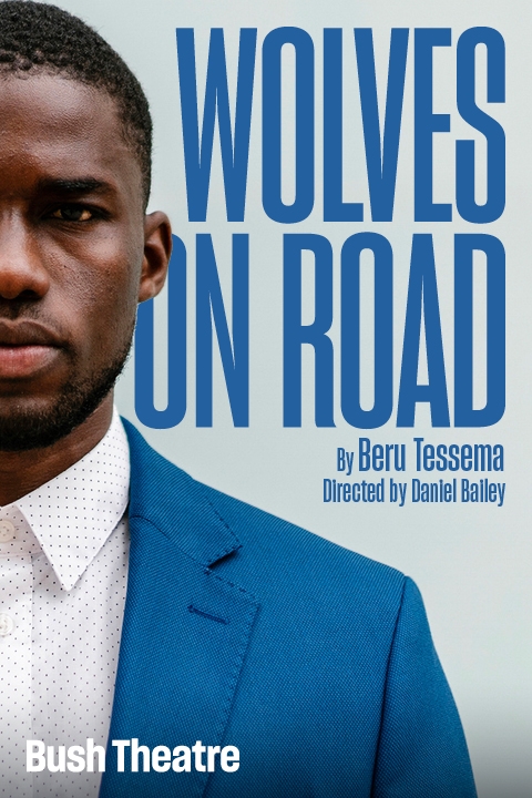 Wolves On Road Poster